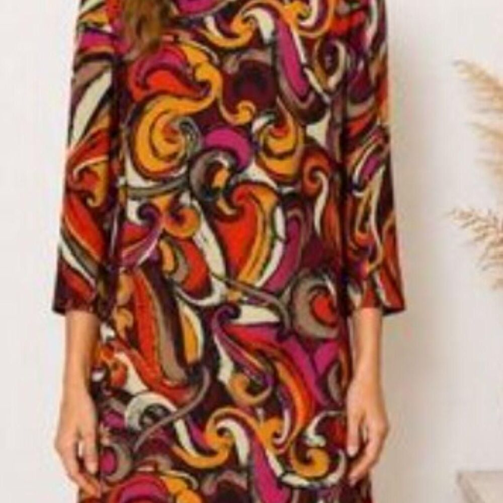 Maeve Women's Artsy Party Dress Holiday Winter Shift Dress